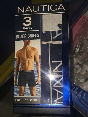 Nautica Men's Boxer Brief 3-Pack in Navy